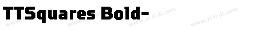 TTSquares Bold字体转换